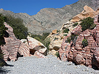 Pink and orange rocks
