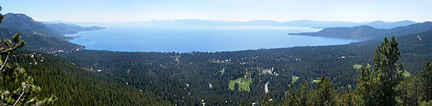 Panorama of Lake Tahoe