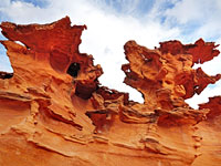 Jagged sandstone