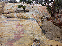 Red and yellow sandstone