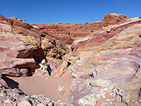 Multicolored sandstone
