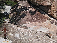 Petroglyph marker