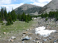 Valley below Pyramid Peak