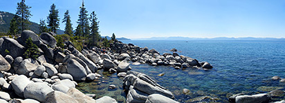 Granite boulders at Sand Point