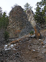 Limestone outcrops