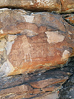 Petroglyphs at Shaman Knob