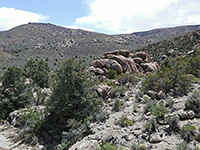 Boulder-covered slopes