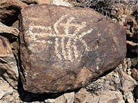 Faint petroglyph