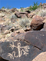 Anthropomorphic petroglyph