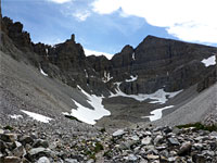 Sheer cliffs