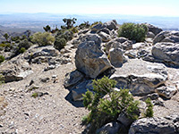 Boulders on the summit