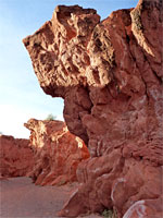 Cliffs by the streambed