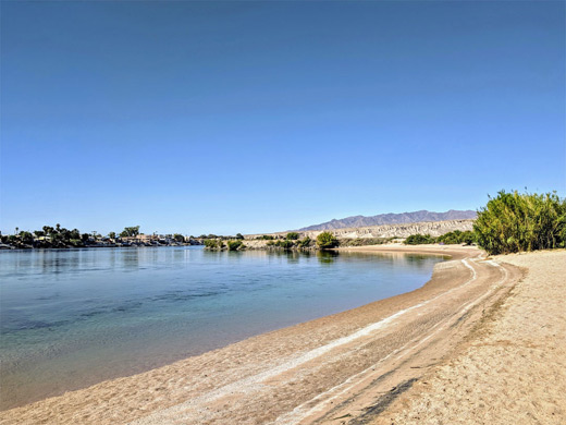 Colorado River beach