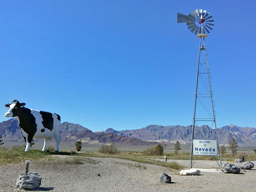 Welcome sign, NV 373