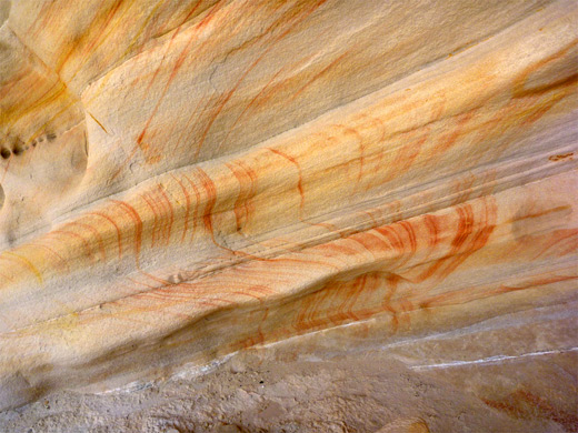 Delicate red stripes