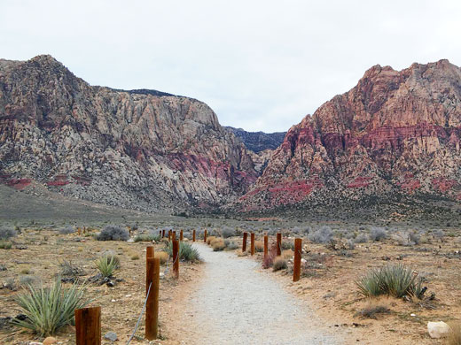 Fences near the start of the First Creek Trail