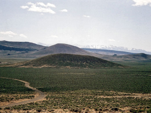 Road south of the crater