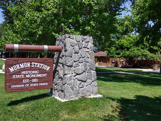 Park sign along Main Street