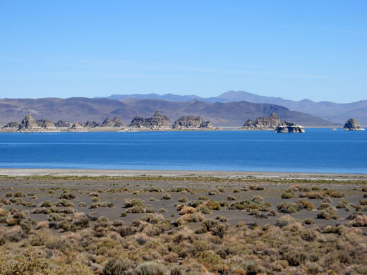 North end of Pyramid Lake