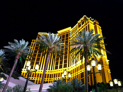 Palm trees along the Strip