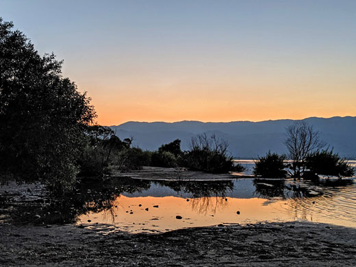 Orange glow after sunset