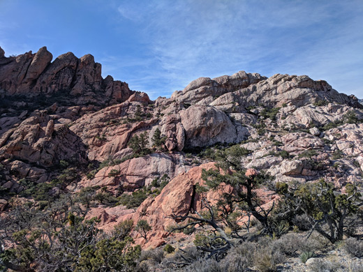 Red and white rocks