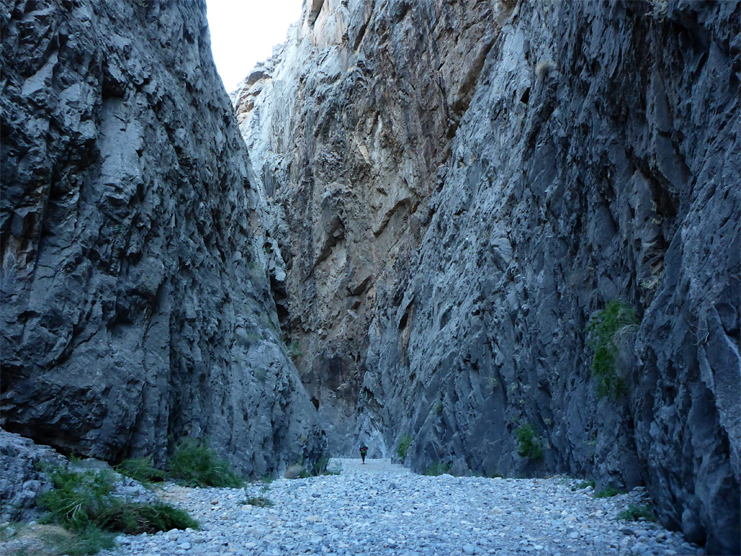 Hiker in the narrows