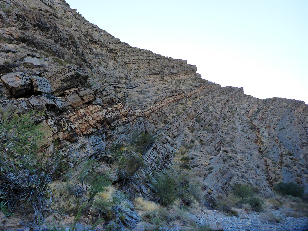 Inclined strata