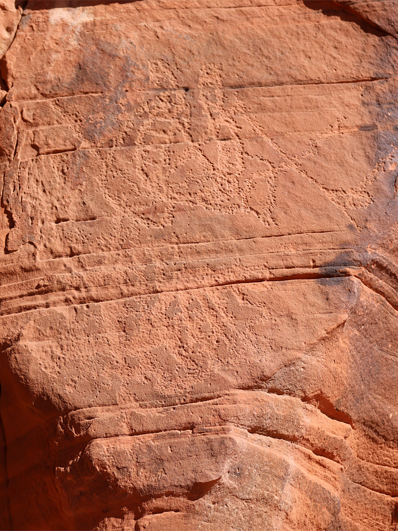 Pecked petroglyph