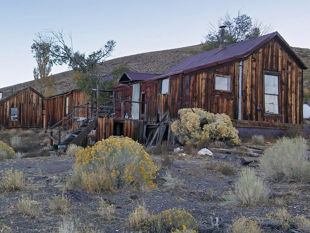 Row of cabins