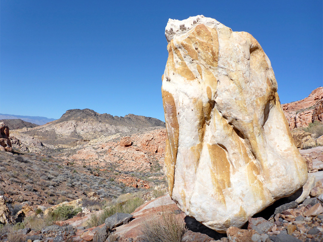 Yellowish boulder