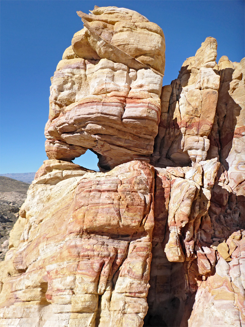 Cavity in a cliff
