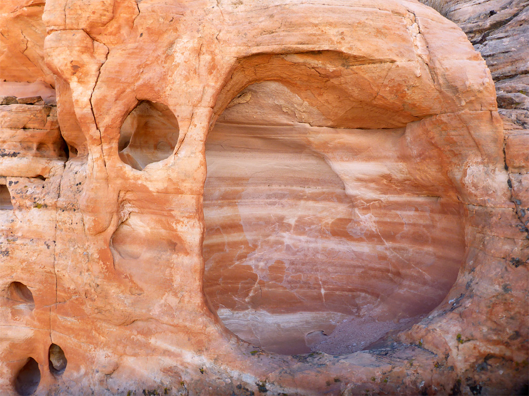 Eroded rockface