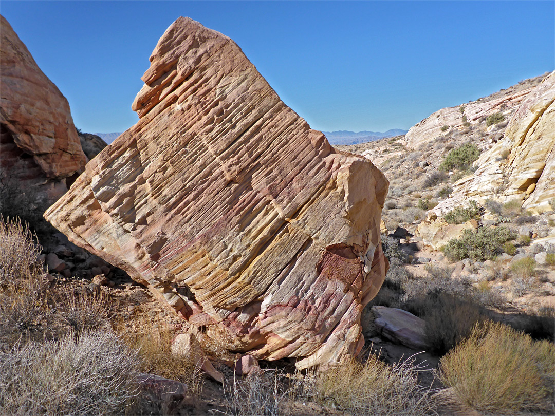 Stripy boulder