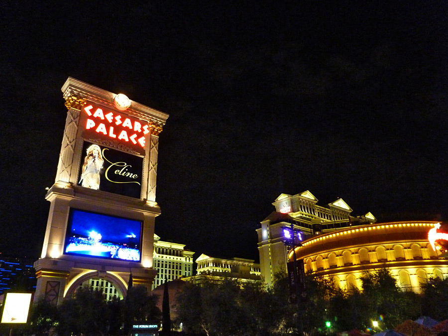 Casino sign, beside the Forum Shops