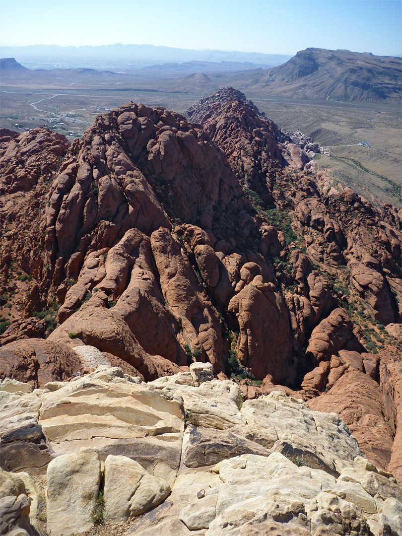 View southeast from the Calico Hills