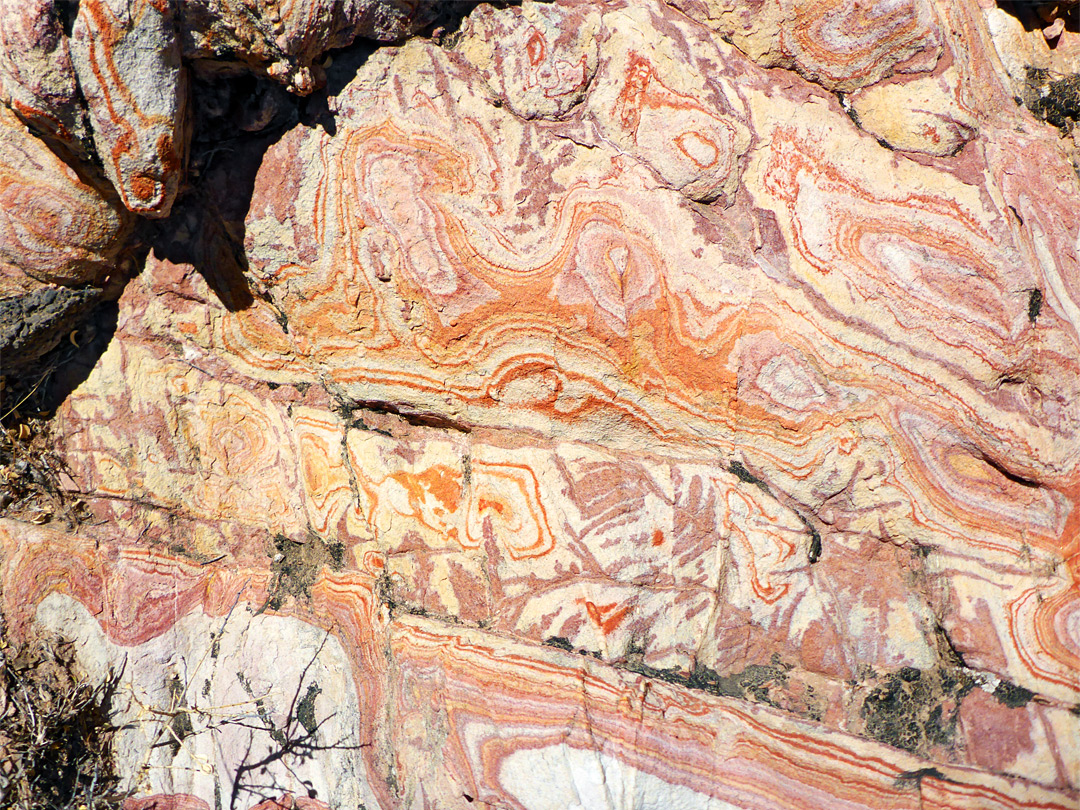 Multicolored sandstone