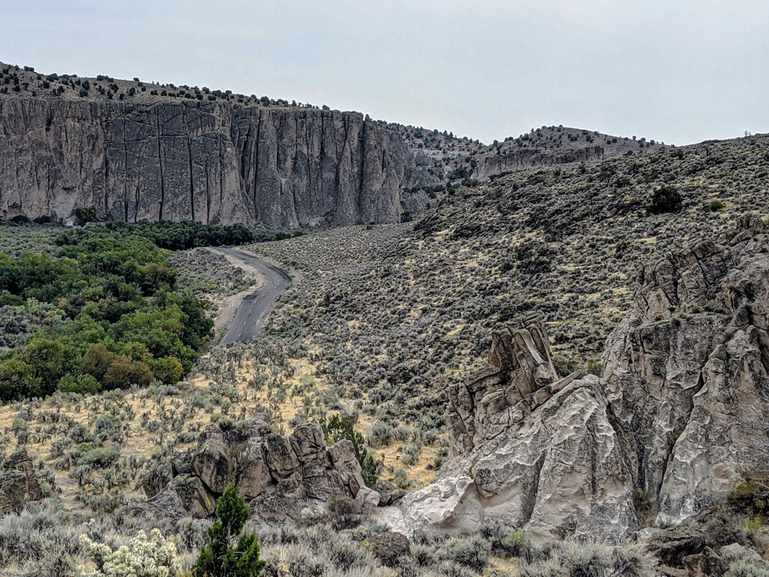 Vertical cliff