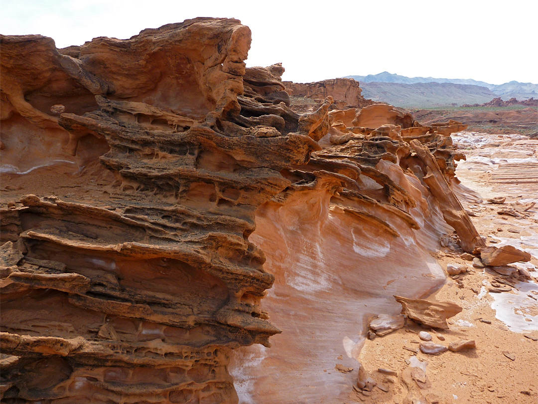 Brown and orange rocks