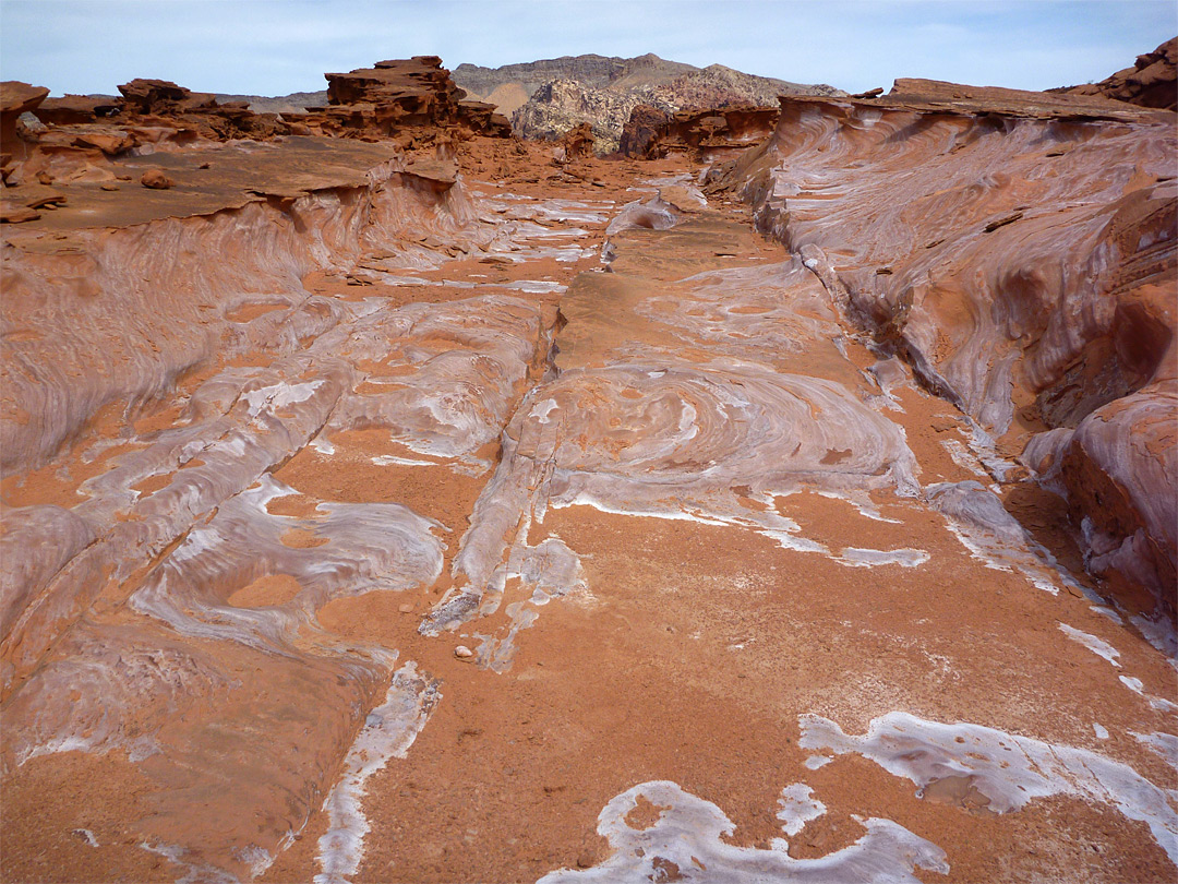 Shallow gully