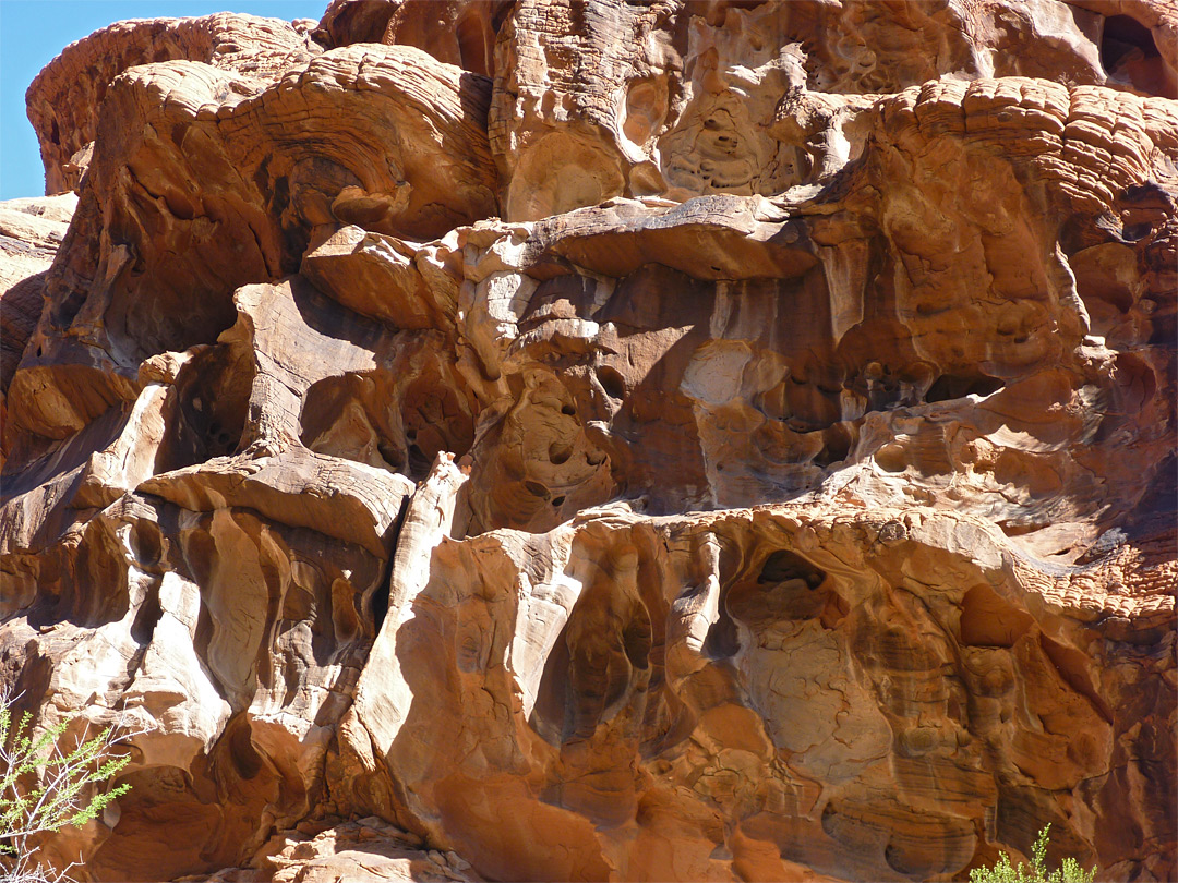 Eroded sandstone