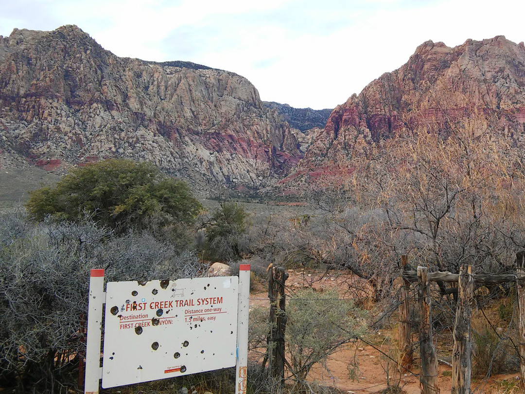 Trailhead notice