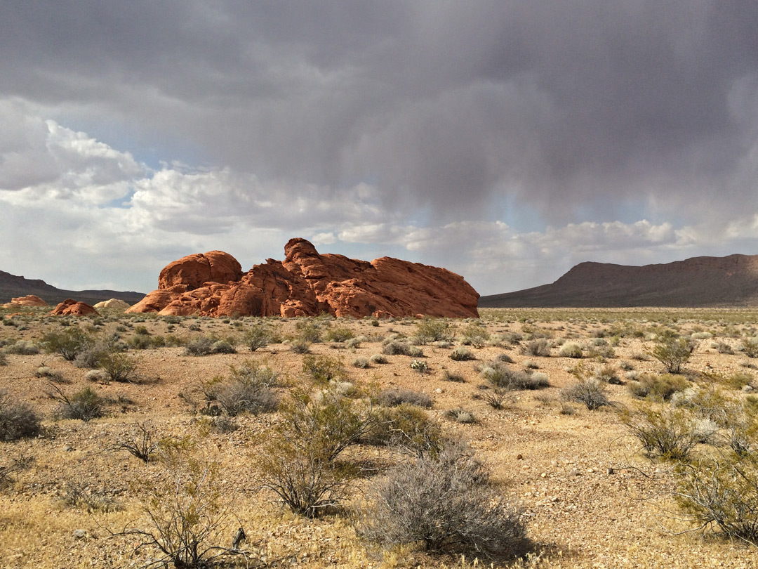 Isolated red mound