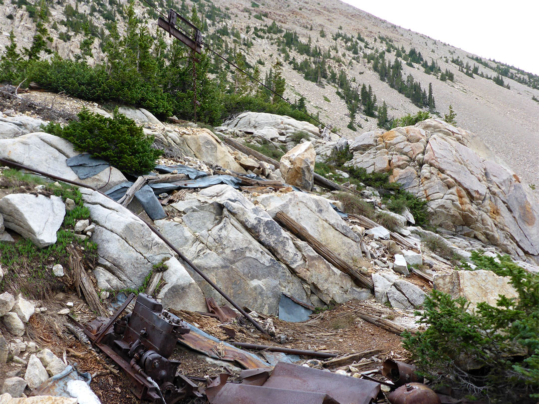 Mine debris