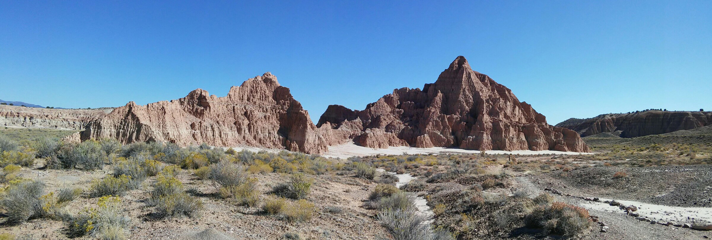 Cliffs in the middle of the valley