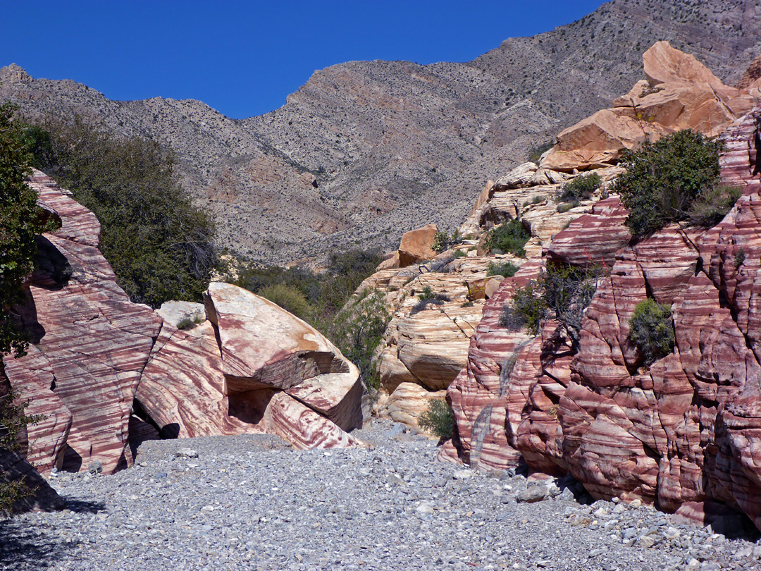 Pink and orange rocks