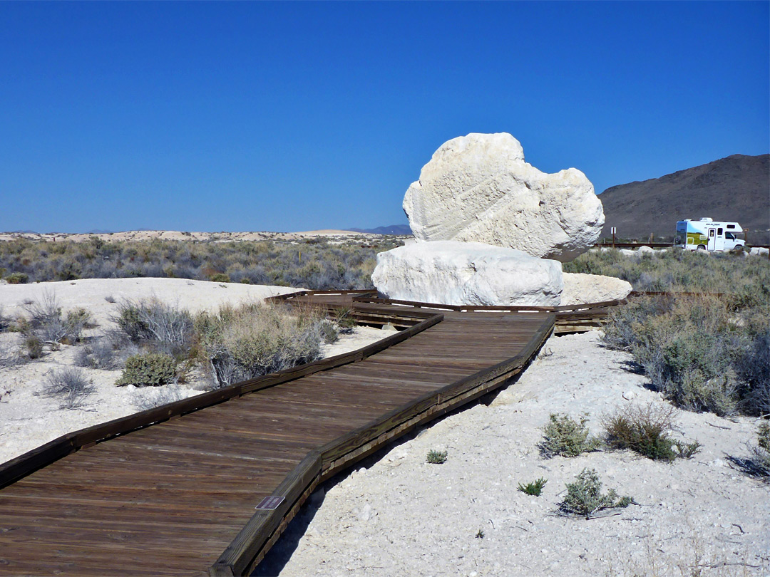 White boulders