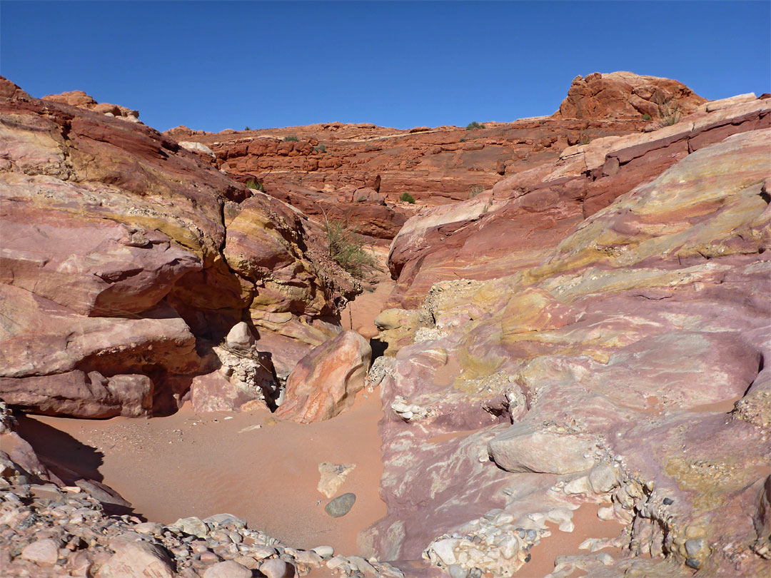 Multicolored sandstone