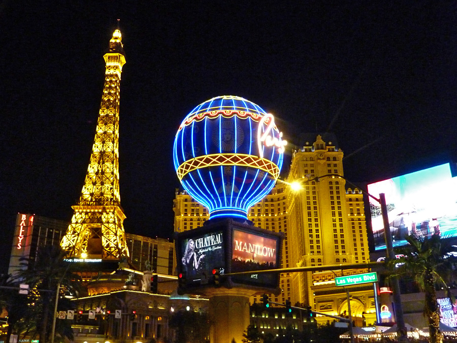 Eiffel Tower, at the front of the casino
