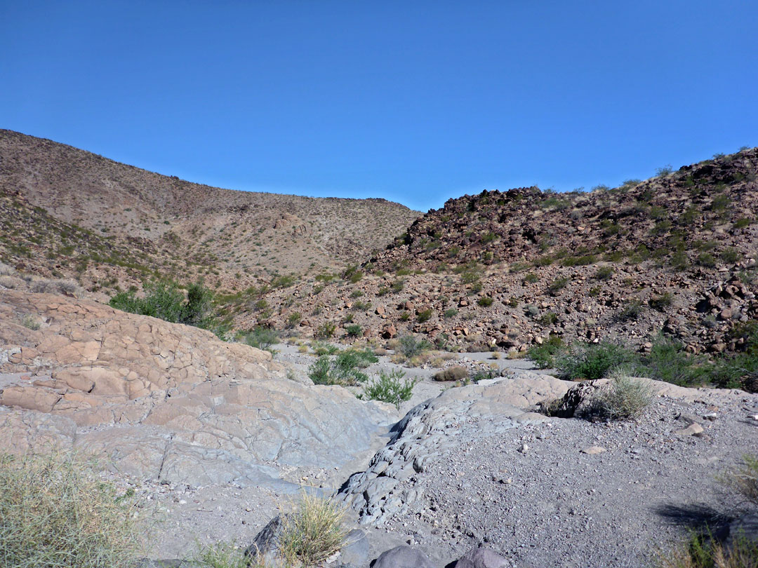 View down the canyon